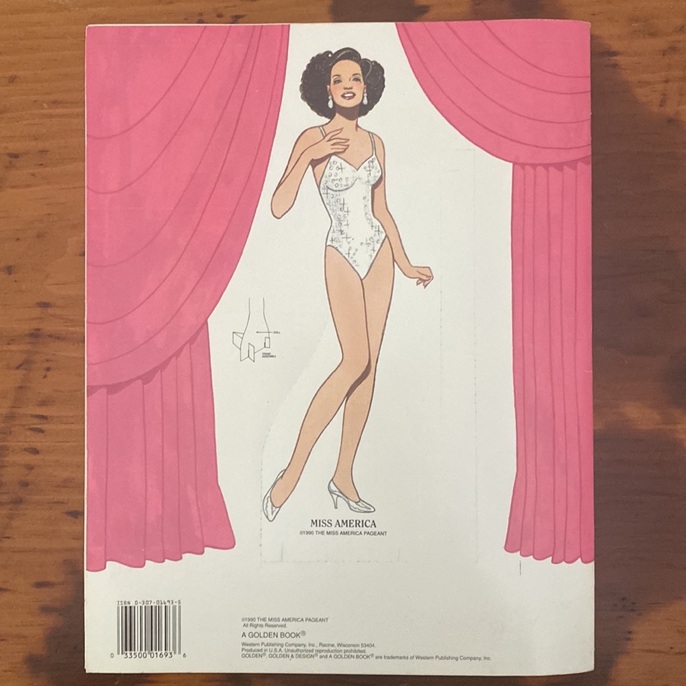 Vintage deluxe paper doll book Miss America beauty pageant uncut new - Picture 11 of 12